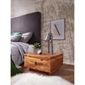 Miniatyrbillede 5 af 7: Rootz design sengebord massivt træ sheesham 40x40x25 cm - Moderne sengebord kommode - Natbord natbord i naturtræ