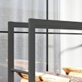 Miniatyrbillede 7 af 10: Rootz Brændestativvogn - Træopbevaringsholder - Log Caddy - Metalramme - Mobil - Indendørs Udendørs - 120cm x 32cm x 151cm