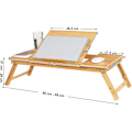Miniatyrbillede 7 af 9: Rootz Laptop Bord Bambus - Rootz - Højdejusterbar Og Sammenfoldelig - Laptop Stand