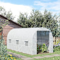 Miniatyrbillede 9 af 10: Rootz Folie Drivhus - Drivhus - Plantehus - Walk-in Drivhus - Hvid - 4,5Lx2Bx2H m