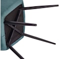 Miniatyrbillede 8 af 8: Rootz sæt med 6 spisestuestole i fløjl - Komfortable stole - Stilfulde siddepladser - Højdensitetsskum - Robuste metalben - Justerbare fodpuder - 84 c