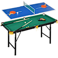 Pikkukuva 10 / 10: Rootz SPORTNOW 2-in-1 biljardipöytä ja pöytätennispöytä - Biljardipöytä - Pingispöytä - Vaivaton vaihto - Tyylikäs muotoilu - Korkeussäädettävä - 140c