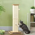Miniatyrbillede 2 af 9: Rootz Cat kradsestolpe - Playrail kattelegetøj - Sisal Scratcher - MDF base - 39,5 cm x 39,5 cm x 87 cm