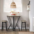 Miniatyrbillede 3 af 9: Rootz 5-delt spisebordssæt - Foldebord med 4 stole - Kompakt spisebordssæt - Justerbar bordstørrelse - Pladsbesparende design - MDF finerplade - Metal