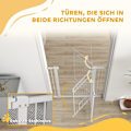 Miniatyrbillede 7 af 11: Rootz Justerbar Pet Gate - Stair Gate - Dog Gate - Secure Locking - 76-104W x 106H CM - Inkluderer kattedør