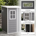 Miniatyrbillede 5 af 11: Rootz Tool Shed - Garden Shed - Storage Shed - Secure Lock - 122 x 149 x 192/177 cm