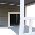 Miniatyrbillede 8 af 11: Rootz Cat House 4 Story - Grå, Hvid - Brænde, Asfalt - 30,7 cm x 29,92 cm x 55,12 cm