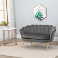 Miniatyrbillede 2 af 6: Rootz Sofa - 2 personers stofsofa - Sofasæde - Lounge Sofa - Grå - 133 x 63 x 75 cm