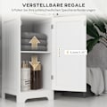 Miniatyrbillede 6 af 10: Rootz Højt badeværelsesskab - Opbevaringsskab - Badeværelsesarrangør - Malet spånplade af høj kvalitet - Rigelig opbevaringsplads - Alsidigt design -