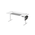 Miniatyrbillede 1 af 7: Rootz elektrisk stående skrivebord - Sit Stand Skrivebord - Justerbart skrivebord - Spånplade og stål - 70cm x 160cm x (72-120)cm - White-Dove Grey