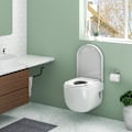 Miniatyrbillede 7 af 9: Rootz Family toiletsæde - WC Låg - Toiletdæksel - Badeværelse Top - Toiletskjold - Loo Cap - Potte lukning - Hell Weiss (Lys hvid) - 454x361mm