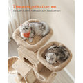 Miniatyrbild 3 av 5: Rootz stor skrapstolpe - Cat Tree - Multi-level Scratcher - Chipboard Plysch Sisal - 60cm x 50cm x 206cm