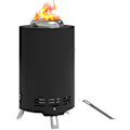 Miniatyrbillede 10 af 10: Rootz Fire Bowl pejs - Røgfri brandskaller - Rustfrit stål Fire Pit - Robust & varmebestandig - Ø16X25CM