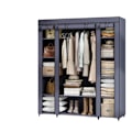Miniatyrbillede 1 af 5: Rootz Fabric Garderobe - Stofskabet - Fleece Coated Storage - Rumbesparende løsning - 45x150x175cm - Blå