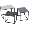 Miniatyrbild 5 av 9: Rootz Soffbord - Set med 3 - Sidobord - Soffbord - Metall - MDF - Olika dimensioner