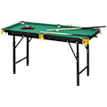 Pikkukuva 1 / 10: Rootz SPORTNOW kokoontaitettava biljardipöytä - Biljardipöytä - Snookerpöytä - Säädettävä korkeus - Täysi setti - Tilaa säästävä säilytystila - 140cm