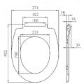 Pikkukuva 5 / 8: Rootz-wc-istuin - WC:n kansi - lipasuoja - WC-taso - Kylpyhuoneen istuin - Loo Shield - Throne Cap - Kultainen VIP - 18,9x15,4x2,6 tuumaa