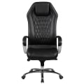 Miniatyrbild 2 av 7: Rootz Executive Chair - Kontorsstol - Äkta läder - Armstöd i aluminium - Ergonomisk design - Andas - 126cm x 70cm x 70cm