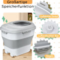 Miniatyrbillede 6 af 10: Rootz Hundemadsbeholder - Holder til foder til kæledyr - Lufttæt forsegling - 25L/5L - ​​Foldbart design - Hjul - Tørremiddel - 44cm x 32cm x 37cm