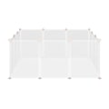 Pikkukuva 6 / 8: Rootz DIY Pet Playpen - Wit - Metalli, Pp, Hars - 41, 33 cm x 41, 33 cm x 17, 71 cm