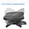 Miniatyrbillede 7 af 11: Rootz Fodstøtte Fodstøtte - Sort - Hofter - 17,71 cm x 13,38 cm x 6,49 cm