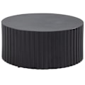 Miniatyrbillede 1 af 7: Rootz Modern Design Sofabord - Rundt bord - Elegant Lamellook - Håndlavet - Anti-Slip Nubs - Pulverlakeret jern - 67cm x 67cm x 31cm