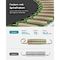 Miniatyrbild 5 av 8: Rootz 366cm studsmatta - Trädgårdstrampolin - Utomhusstudsmatta - Galvaniserad stålram - Skyddsnät - EPE-skum - 366cm x 90cm x 150kg