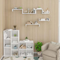 Miniatyrbillede 2 af 7: Rootz væghylde - U-formet afsats - Flydende bogreol - Displaystativ - Opbevaringsholder - Monterbart stativ - Hvid - 26,0 x 8,7 x 8,2 tommer