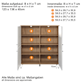 Pikkukuva 3 / 9: Rootz Bathroom Dresser - Storage Cabinet - Bath Organizer - Scandinavian Design - White Matt with Artisan Oak - 36x79x29 cm
