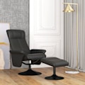 Miniatyrbild 7 av 11: Rootz klädda stoluppsättning - Accentstol - vardagsrumsstol - Ergonomisk design - Mikrofiber look - 69 x 71 x 104 cm
