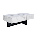 Miniatyrbild 1 av 10: Rootz Soffbord - Elegant mittbord - Vardagsrumsbord - LED-belysningssystem - 100L x 50W x 34,5H cm