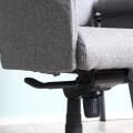 Pikkukuva 7 / 8: Rootz-toimistotuoli - Ergonominen kääntötuoli - Korkeussäädettävä - Vaaleanharmaa - 68 x 72 x 120-126 cm