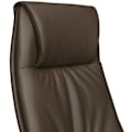 Miniatyrbild 6 av 7: Rootz XXL Executive Chair - Kontorsstol - Äkta läder Stol - Bekvämt brett ryggstöd - Justerbar 3-stegs synkron mekanism - Anti-Shock funktion - 58cm x