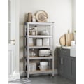 Pikkukuva 9 / 9: Rootz 2 Set Heavy Dut -hylly - tukeva säilytysyksikkö - teollisuushyllyt - Max -kuorma 875 kg - hopeateräs ja mdf - 30 cm x 75 cm x 150 cm