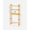 Miniatyrbillede 3 af 8: Rootz Bamboo toilethylde - Organizer til badeværelset - Opbevaringsstativ - Miljøvenlig - Pladsbesparende - Nem montering - Naturlige farver - 26 cm x