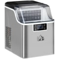 Miniatyrbild 1 av 6: Rootz Ice Cube Machine - Ice Cube Dispenser - Ismaskin - Iskubmaskin med 3,2 l vattentank - Silver - 25,2L x 36W x 37,1H cm