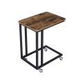 Miniatyrbillede 1 af 7: Rootz Serveringsbord - Industrielt design Serveringsbord på hjul - Træserveringsbord - Sammenklappeligt serveringsbord - Stilfuld serveringskonsol - M