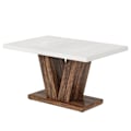 Miniatyrbillede 1 af 6: Rootz Spisebord - Rustikt Bord - Kompakt Bord - Robust design -120 cm Bredde x 80 cm Dybde x 76 cm Højde