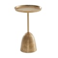 Miniatyrbillede 7 af 7: Rootz sidebord guld 33x33x53 cm sidebord aluminium - Rundt metal sofabord - Stuebord Couch Modern - Sofabord højt