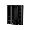Miniatyrbillede 1 af 6: Rootz Foldegarderobe - Skabsorganisering - Opbevaringsskab - Rørformet stålramme - Fleecestof - Støvfri opbevaring - Pladsbesparende design - 150 cm x