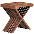 Miniatyrbillede 1 af 7: Rootz bord Massivt træ sheesham design foldebord serveringsbakke og bordramme sammenfoldelig landlig stil
