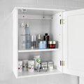Miniatyrbillede 3 af 7: Rootz White Vægmonteret - Enkeltdørs badeværelsesskab - B40 x D23 x H52cm