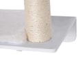 Miniatyrbild 5 av 6: Rootz Skrapstolpe - Kattstol - Katthylla - Plyschdyna - Liggstol med skrapa - Vit - 55 x 30 x 50 cm