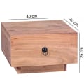 Miniatyrbillede 3 af 7: Rootz Sengebord - Massivt træ Acacia sengebord - Sengeborde - Skuffe - 25cm høj