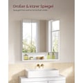 Miniatyrbillede 3 af 7: Rootz Cloud White Badeværelsesskab - Opbevaringsenhed - Spånplade, glas - Moderne design - 16,5 cm x 70 cm x 75 cm