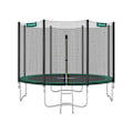 Miniatyrbillede 1 af 7: Rootz Trampolin - Udendørstrampolin - Børnetrampolin - Minitrampolin - Trampolinpark - Hoppetrampolin - Sort/grøn - 366 cm