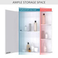 Miniatyrbillede 10 af 11: Rootz Wall Mirror Cabinet - Wall Cabinet - Mirror Cabinet - Wall Mirror - Wall Cabinet - White
