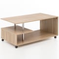 Pikkukuva 1 / 7: Rootz Design sohvapöytä 105 x 48,5 x 60 cm Sonoma Pyöritettävä pyörillä - Sohvapöytä Sohvapöytä - Sohvapöytä Loungepöytä - Sohvapöytä säilytystilalla