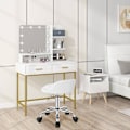 Miniatyrbillede 2 af 7: Rootz Justerbar drejelig kontorstol - Skrivebordsstol - Rullestol - Ergonomisk design - Højdejusterbar - Komfortabel siddeplads - 53cm-65,5cm Højde