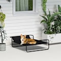Miniatyrbild 2 av 6: Rootz Cozy Dog Bed - Solstol för sällskapsdjur - Upphöjd babysäng - Andningsbart nät - 91L x 69W x 29H cm